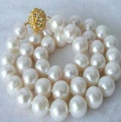 Free Shipping >>>>Huge 12mm South Sea White Shell pearl necklace 18