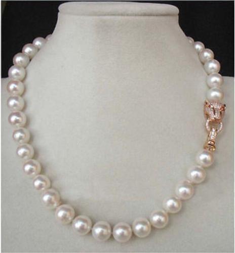 10-11MM AAA++ GENUINE WHITE SOUTH SEA AKOYA PEARL NECKLACE
