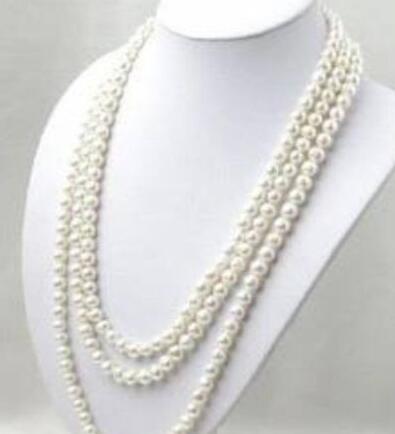 Beautiful 6-7mm White Freshwater Cultured Pearl Necklace 64