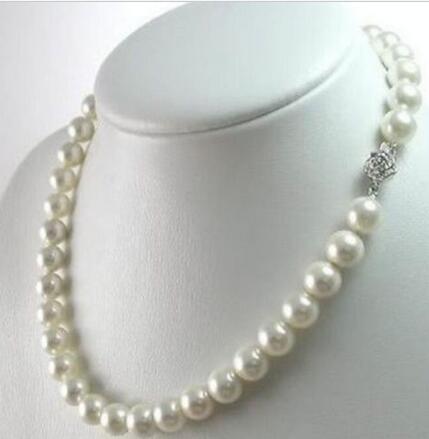 8mm AAA+ White South Sea Shell Pearl Necklace 18