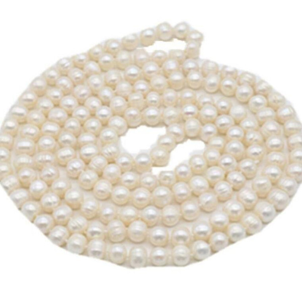 FREE SHIPPING8-Multi specification long pearl sweater chain, fresh water pearl necklace, double deck