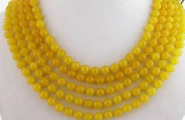 FREE SHIPPING + New Genuine 8mm natural bead necklace 100