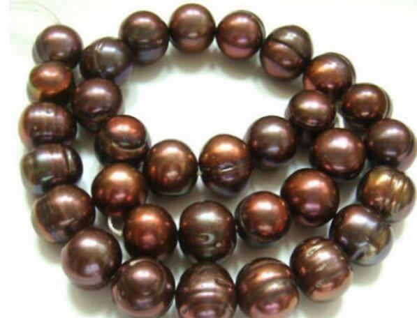 FREE SHIPPING +natural Australian h sea chocolate pearl necklace