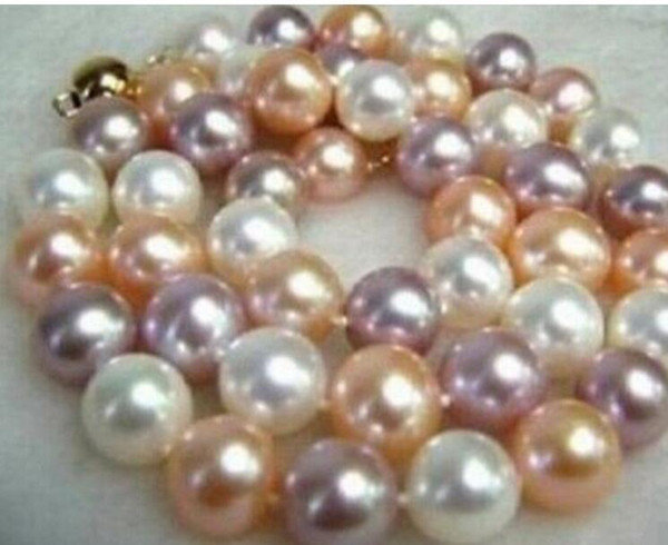 FREE SHIPPING+ + Sea Multi-Color SHELL PEARL NECKLACE