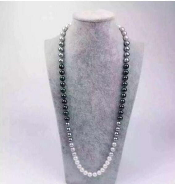 FREE SHIPPING Nanyang natural pearl mother of Pearl Shell Pearl sweater chain necklace natural circle