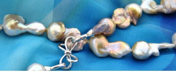 FREE SHIPPING baroque gray lavender reborn keshi pearl n