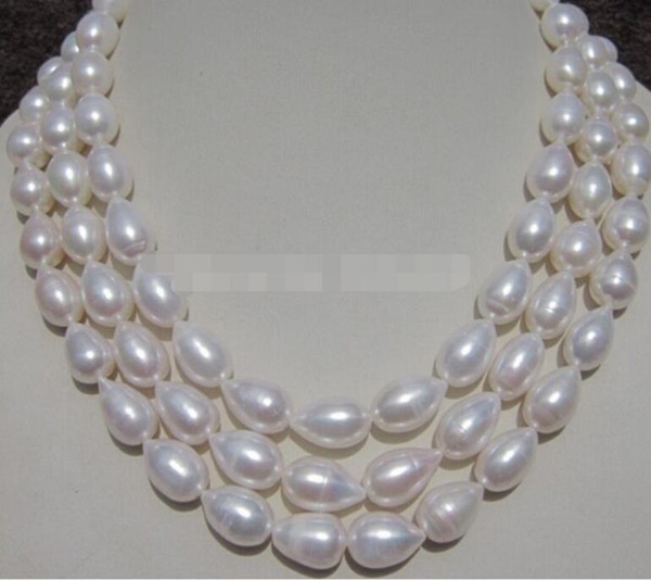 FREE SHIPPING + south sea WHITE dfdQUE PEARL NECKLACE