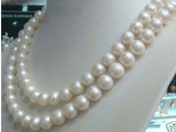 FREE SHIPPING ++ 8-9mm salt water Pearl Necklace 34CKLACE