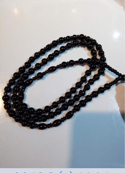 2016 China xinjiang hotan natural jet care necklace