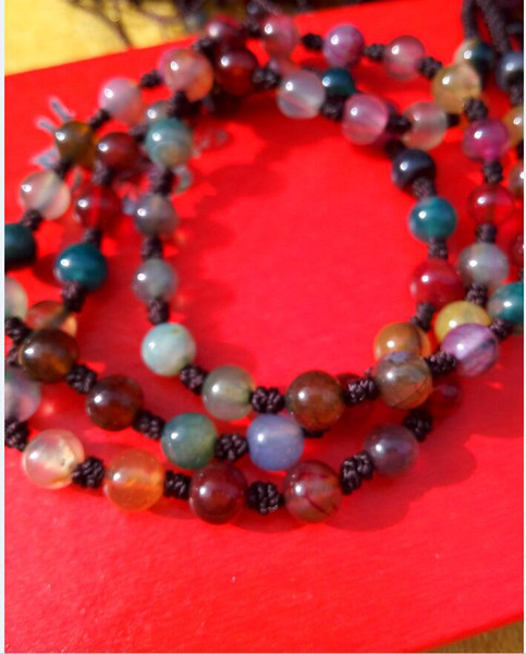 China xinjiang hotan colorful natural jade care necklace