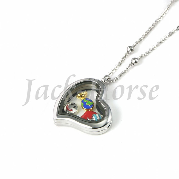 Wholesale New style fashion design 30mm stainless steel magnetic love heart living locket pendant free shipping