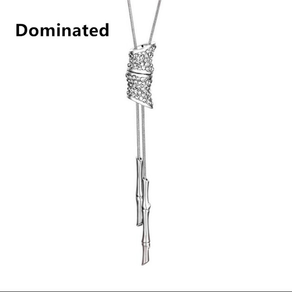 2016 New Women Long Necklace Pendant Ornament Bamboo Lady Fashion Accessories Accessories Tide