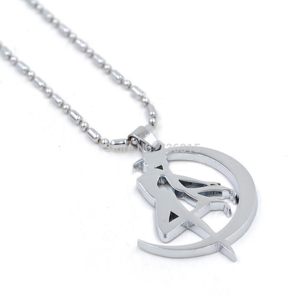 Kisstyle Fashion Anime Accessaries Sailor Moon Tsukino Usagi Moon Stick Cosplay Pendant Necklace T1527 P0.50