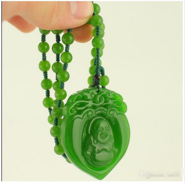 Wholesale - Rush to buy light Xinjiang Hetian jade jasper pendant pendant laugh belly buddha