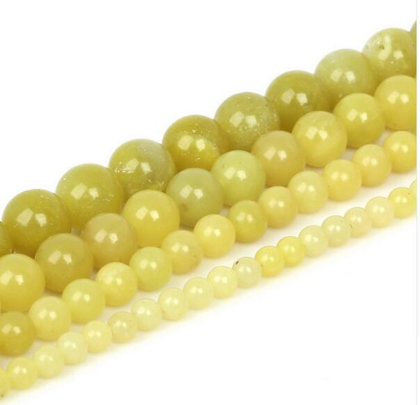 Wholesale Round Natural Stone Beads For Jewelry Making DIY Pale Brown Beads 4/6/8/10mm 15''strand Bracelet&Necklace