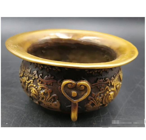 Wholesale - China Pure copper Wealth Treasure basin crafts statue