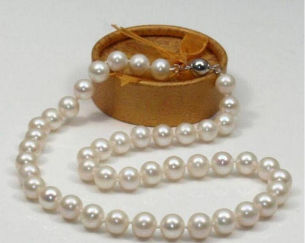 Huge AAA 10-11mm south sea white pearl necklace