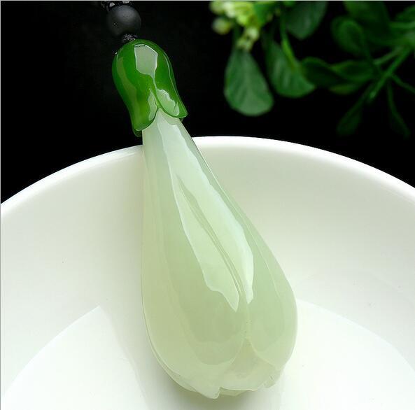 Magnolia Pendant Natural Jade Genuine Jade Pendant necklace