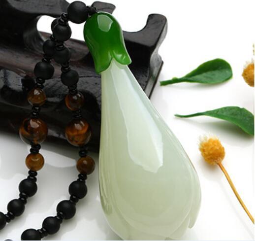 Hetian jade white jade Pendant Natural authentic Jasper female money pendant necklace