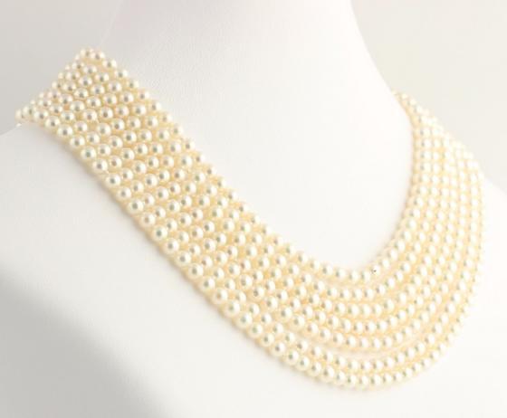 Gorgeous 7-8mm natural south seas white pearl necklace 88inch 14k gold clasp