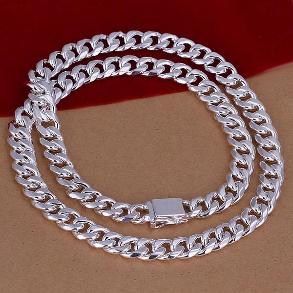 Men's 24'' 60cm 10mm 925 sterling silver necklace 115g solid snake chain n011 gift pouches free shipping