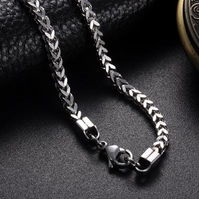 Stainless Steel Link Necklace Men 18-30 inch 3MM Colar Masculino Cuba Male Long Curb Double Chain Necklaces Party Anniversary CHN012