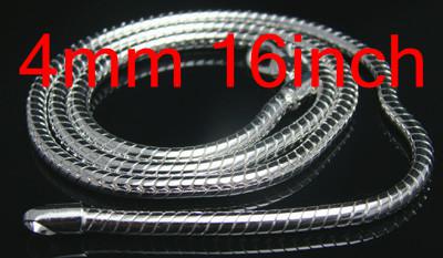 Wholesale Hot 10pcs 925 Silver Snake Chains Necklaces , Fashion Smooth Snake Necklace Free Shipping