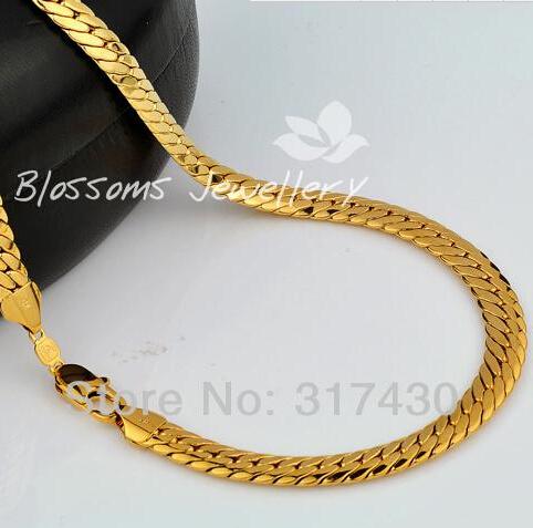 retails real fine18k Yellow Gold Filled Necklace 24
