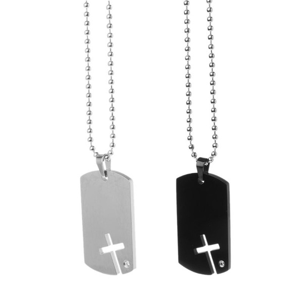 1 Set Popular Men Women Fashion Pendant Glossy Cross Necklace Cool Boys Girls Jewelry Gifts