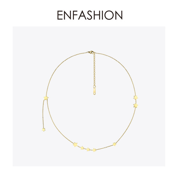 Enfashion Star Choker Necklace For Women Best Friend Gift Gold Color Chain Necklaces Fashion Boho Holiday Jewelry Ketting PM3004