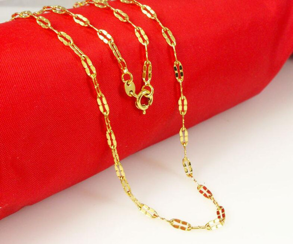 18K Gold Clover Shajin single-chain European and American fashion models high quality necklaces jewelry long color