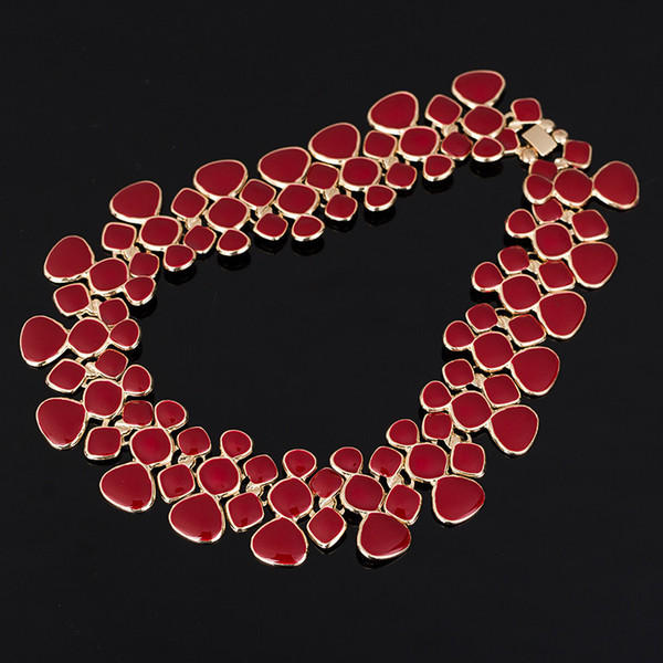 South Korea all-match personality fashion sweater chain pendant multicolor Long Necklace female alloy diamond jewelry accessories
