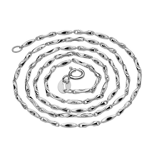 925 Sterling Silver Chain Necklace Lobster Clasps Chain Jewelry fashion 925 silver Chains necklace factory direct sale