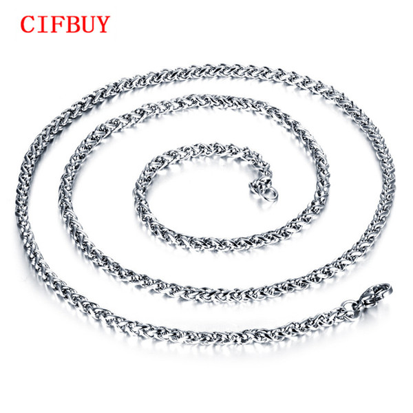 CIFBUY Man Link Chain Necklaces Classical Stainless Full Steel Men's Jewelry Gift Multiple Choices All Match GL324