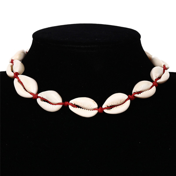 2018 Fashion 1 PC Boho Sea Shell Choker Necklace Natural Shell Simple Pendant Girls Women Summer Party Gift Beauty Decor Jewelry