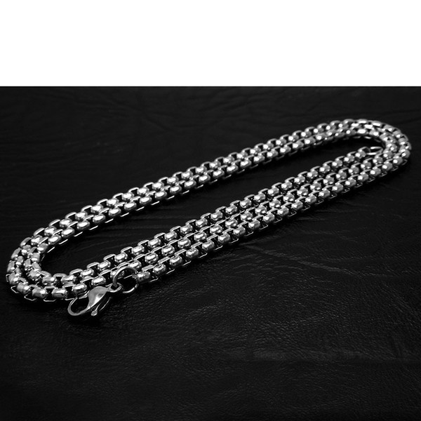 New design Stainless steel Hot designer Necklace Mens Geometric Necklaces Fashion Jewelry Titanium Chain Necklace mens gift