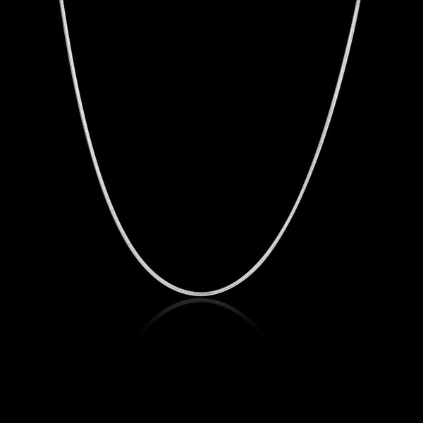 925 Sterling Silver Necklace Jewelry 1mm Snake Chain Necklace 16