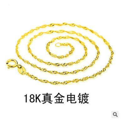 wholesale-freeshipping 40-45cm high quality 10 pcs lot Fashion gold plated necklace for women Valentine's day hot sell