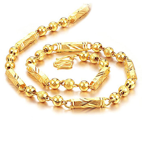 Wholesale - - fashion necklace jewelry 550mm 5mm 18k gold filled men's Curb chain jewellry gift