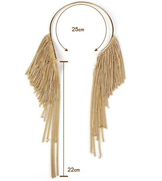 wholesale women neck chain 2017 hot sale trend statement short chokers fashion necklace fringe chain B909