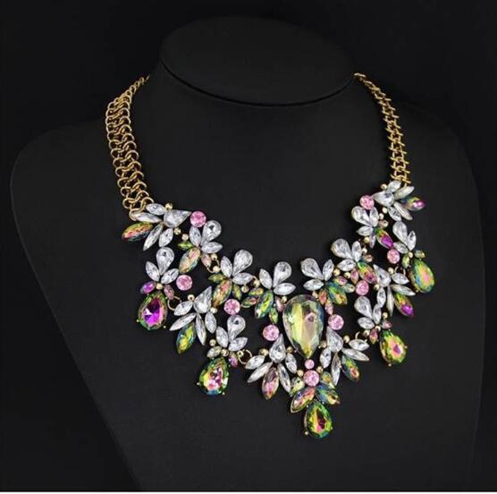 wholesale fashion women neck chain 2017 hot sale trend statement short chokers fashion necklace crystal necklace collarbone chain B954