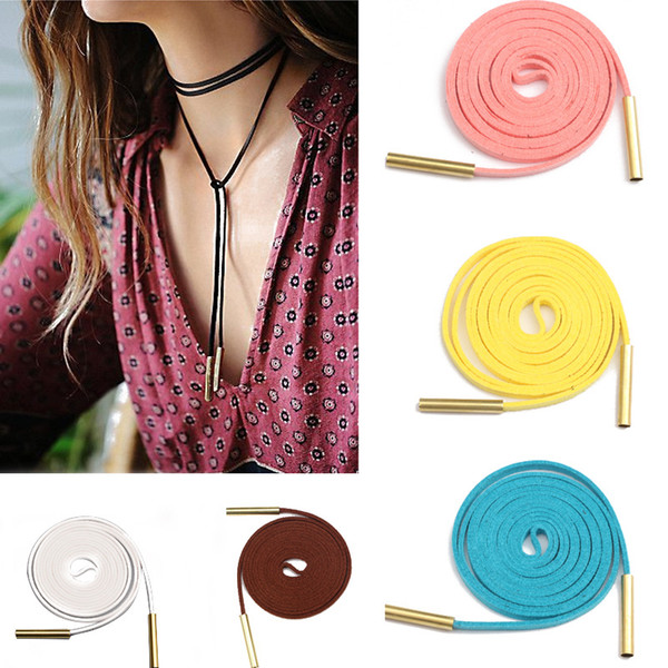 2017 New Leather Velvet Choker Necklace Women Fashion Long Steampunk Chocker Statement Necklaces for Gilmore Girls