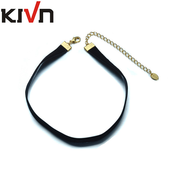 KIVN Fashion Jewelry Black Retro Gothic Punk Choker Collar Necklaces for Women Christmas Birthday Promotion Gifts