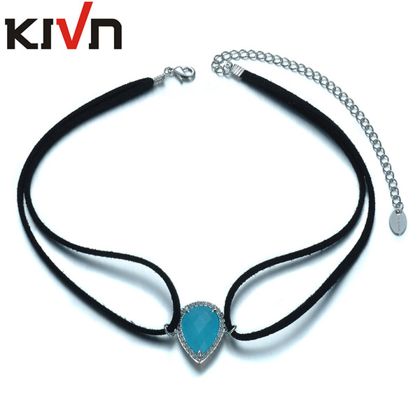 KIVN Fashion Jewelry Retro Gothic Punk Black Choker Collar Necklaces for Women Girls Birthday Christmas Thanksgiving day Promotional Gifts