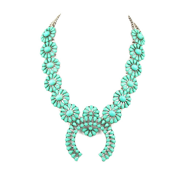 whole salehigh quality squash blossom necklace latest design necklace jewelry best selling women