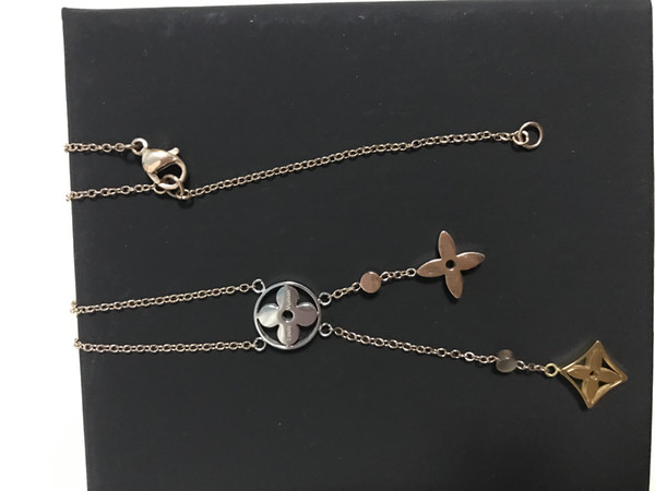 L 19ss France V Luxury Designer Choker Neo Noe Shaped Rose Gold Necklace Elegant Women Luxury Jewelry Wedding Choker