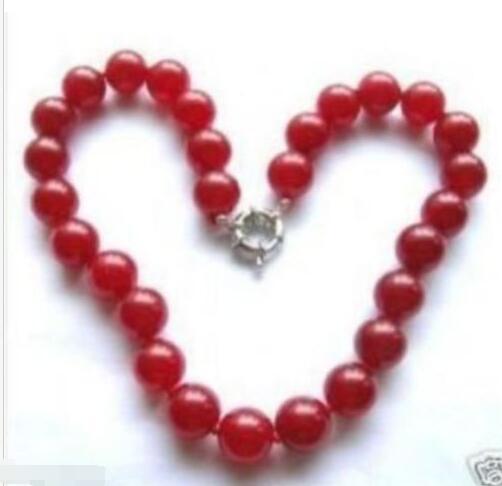 10mm Vogue red Ruby Jewellery necklace 18inch