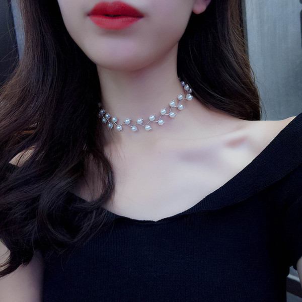 Fashion women Korean version of the clavicle chain female necklace with a simple short paragraph necklace neck necklaces jewelry necklaces