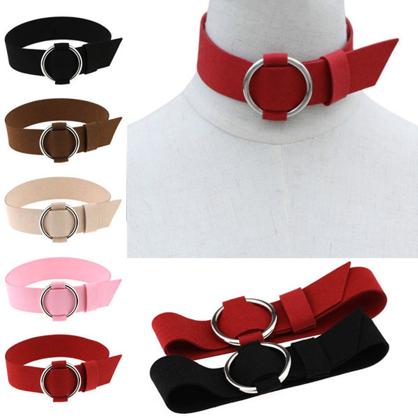 European and American Fashion Jewelry Metal Geometric Chokers Necklace Velvet Collar/Lot Drop Shipping