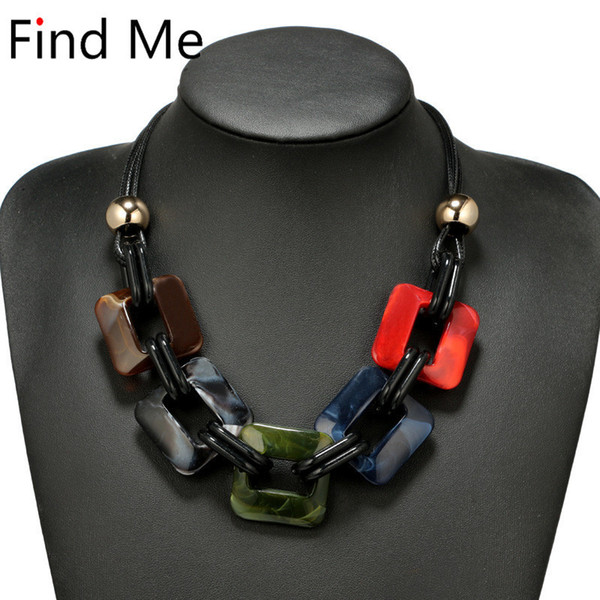 Find Me 2018 fashion power Leather cord statement necklace & pendants vintage weaving collar choker necklace for women Jewelry C18122501